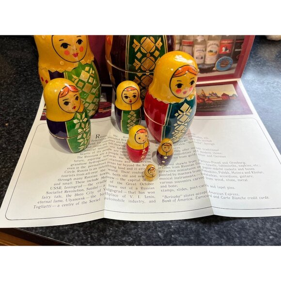 Vtg 1980 Matryoshka Dolls Vyatka 7 Items Made at the Vyatka factory, Kirov - Picture 6 of 10